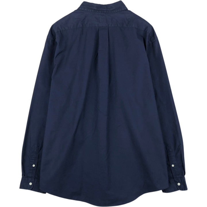 Ralph Lauren Custom Fit Long Sleeve Button Down Shirt Men's XXL cotton navy blue type Vintage Second Hand
