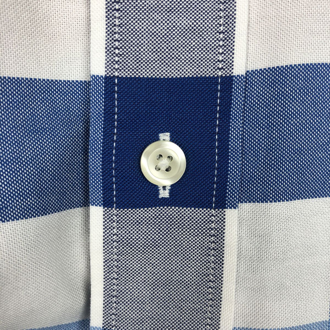 Brooks Brothers 1818 REGENT Long Sleeve Button-Down Check Shirt, Men's Size XL Supima Cotton white type Vintage Second Hand