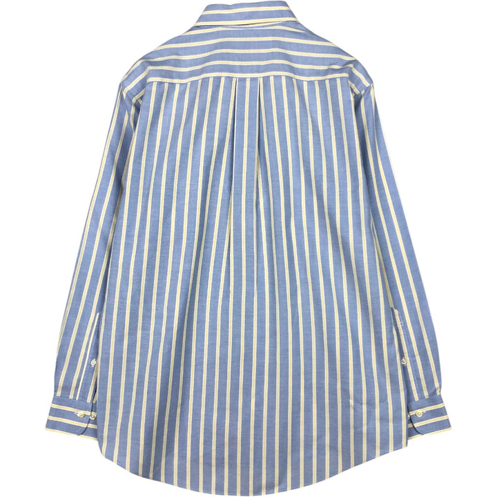 Brooks Brothers 346 Multi-Stripe Long Sleeve Button-Down Striped Shirt, Men's Size Medium Supima Cotton Blue type light blue Vintage Second Hand