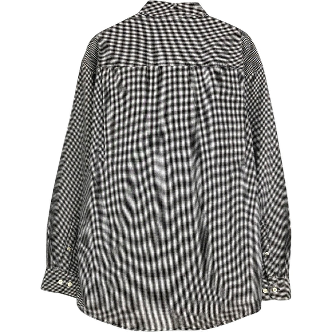 90'S GAP Vintage Long Sleeve Button-Down Check Shirt, Men's Size L cotton black type Vintage Second Hand