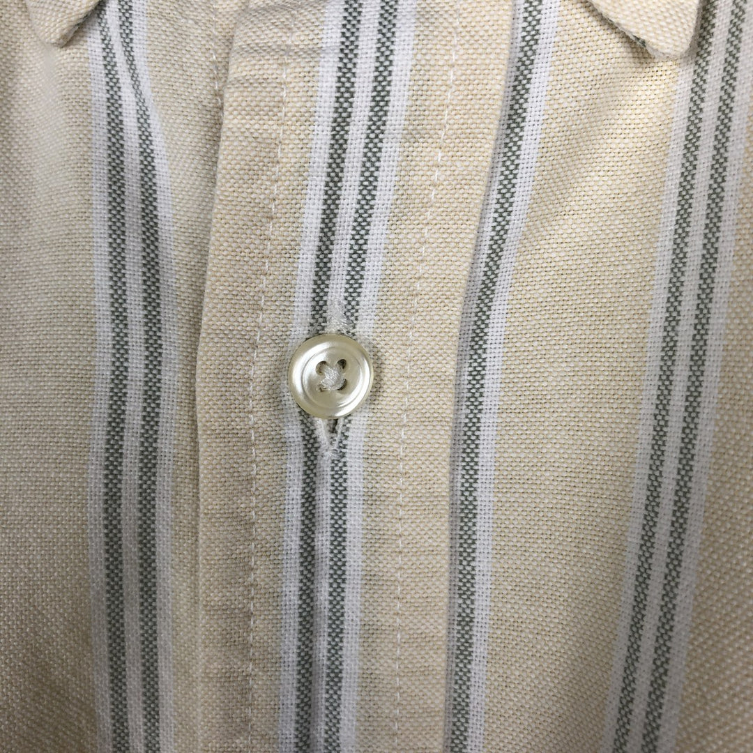 90'S GAP (Old GAP) Long-Sleeve Cotton Stripe Shirt, Men's Size S (Equivalent), Vintage cotton unbleached Vintage Second Hand