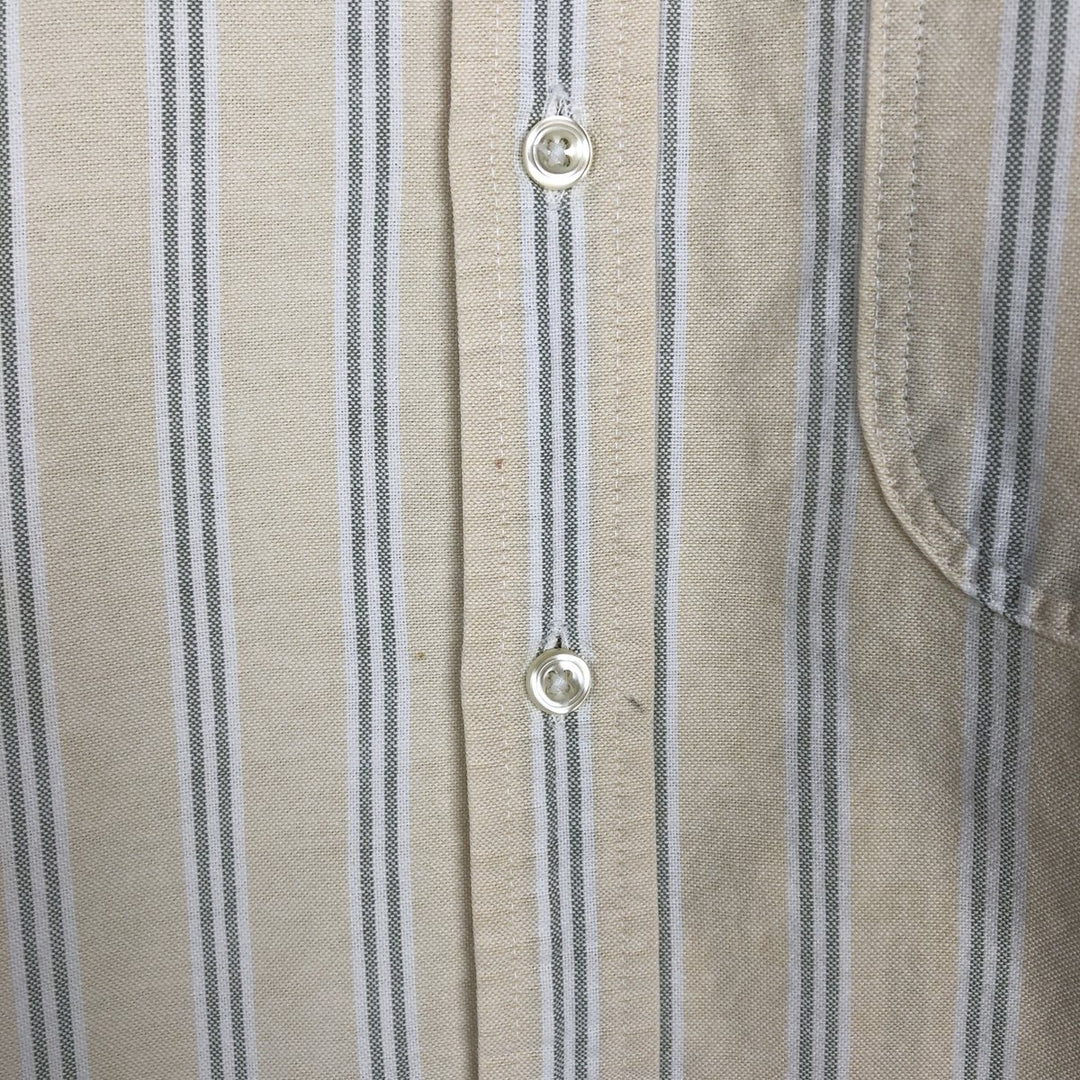 90'S GAP (Old GAP) Long-Sleeve Cotton Stripe Shirt, Men's Size S (Equivalent), Vintage cotton unbleached Vintage Second Hand