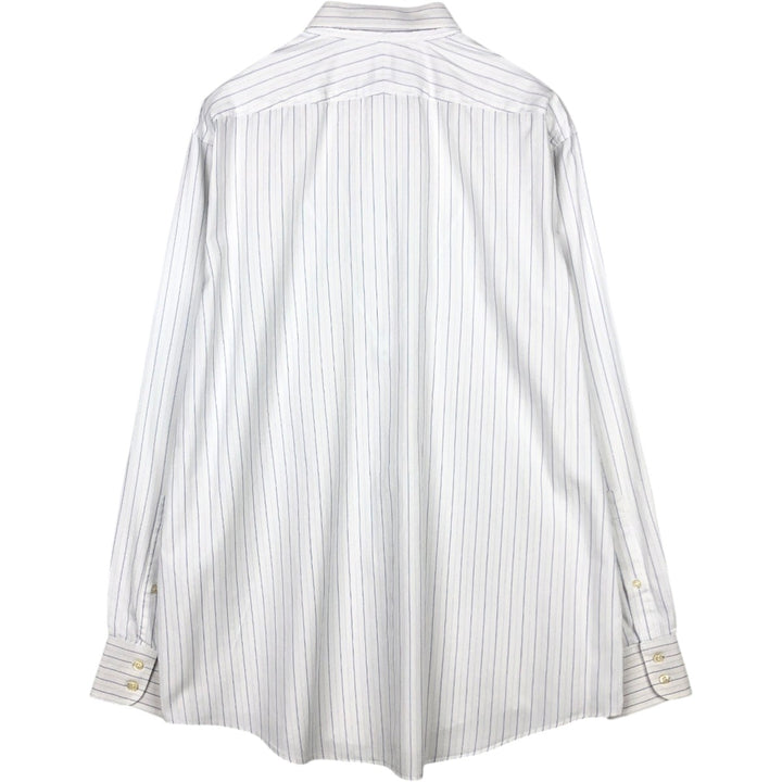 Brooks Brothers Est.1818 Long Sleeve Cotton Striped Shirt Made in USA Men's XL cotton white type Vintage Second Hand