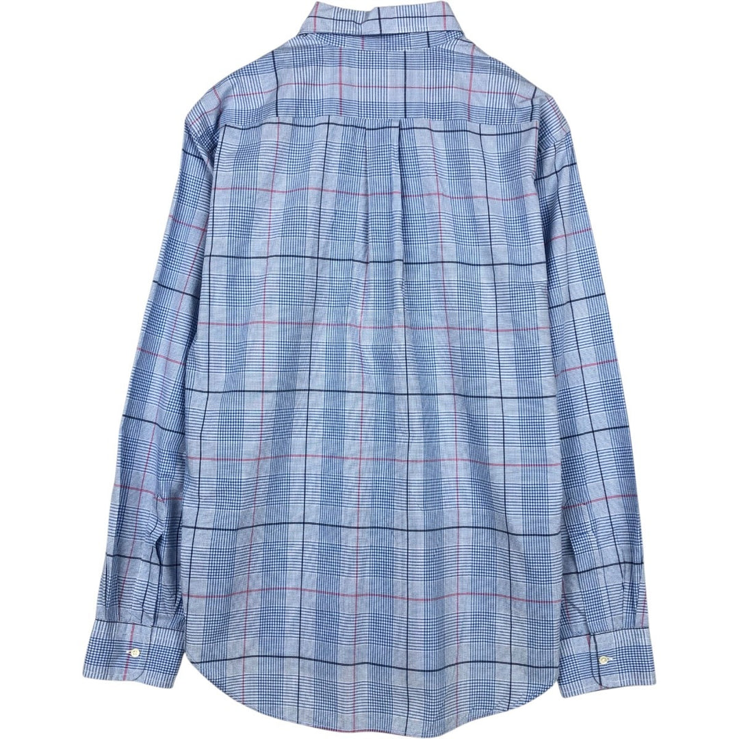 Brooks Brothers Est.1818 Long Sleeve Button-Down Check Shirt Made in USA Men's Size L unclear Blue type light blue Vintage Second Hand