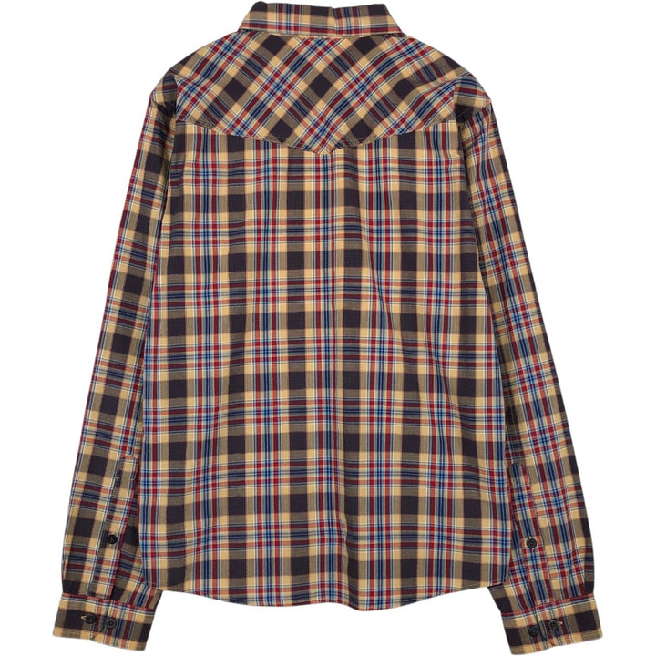 Patagonia Organic Cotton Long-Sleeve Cotton Check Shirt (Men's Size S) Organic cotton beige type brown Vintage Second Hand