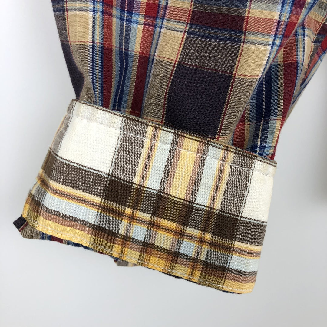 Patagonia Organic Cotton Long-Sleeve Cotton Check Shirt (Men's Size S) Organic cotton beige type brown Vintage Second Hand