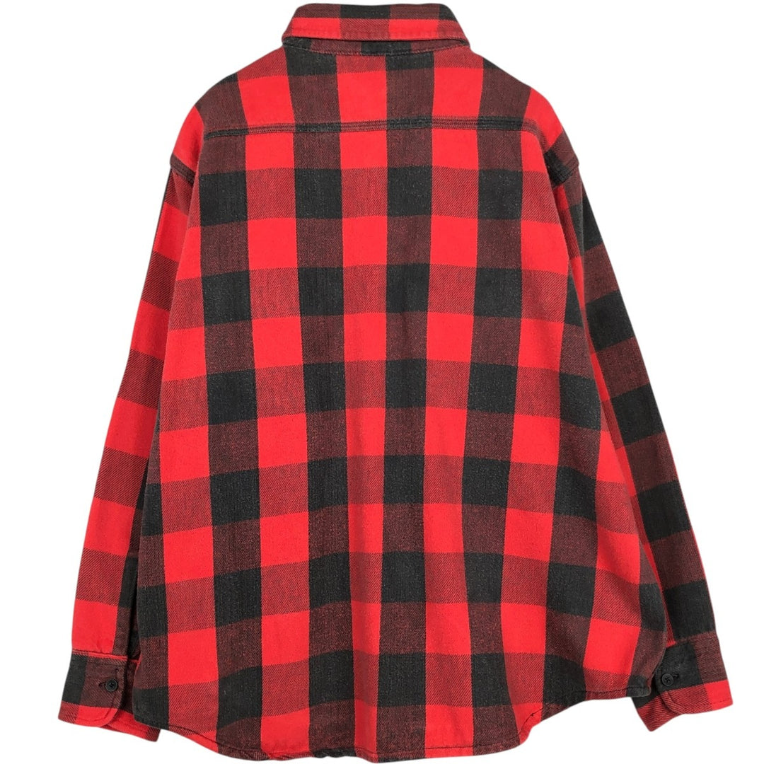 Carhartt Long Sleeve Lightflannel Check Shirt, Men's XL unclear red type Vintage Second Hand