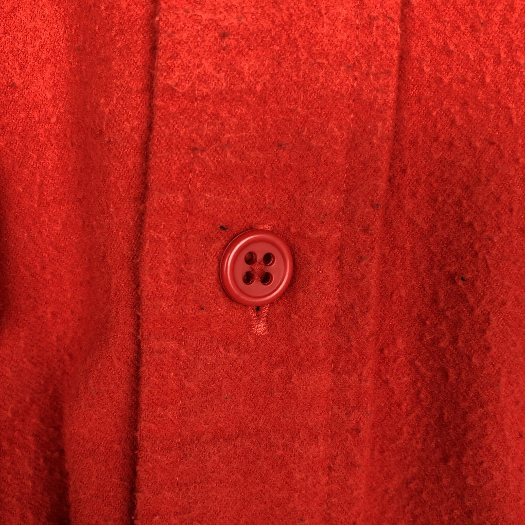 Ralph Lauren POLO by Ralph Lauren Long-Sleeve Light Flannel Shirt, Men's Size M (approx.) cotton red type Vintage Second Hand