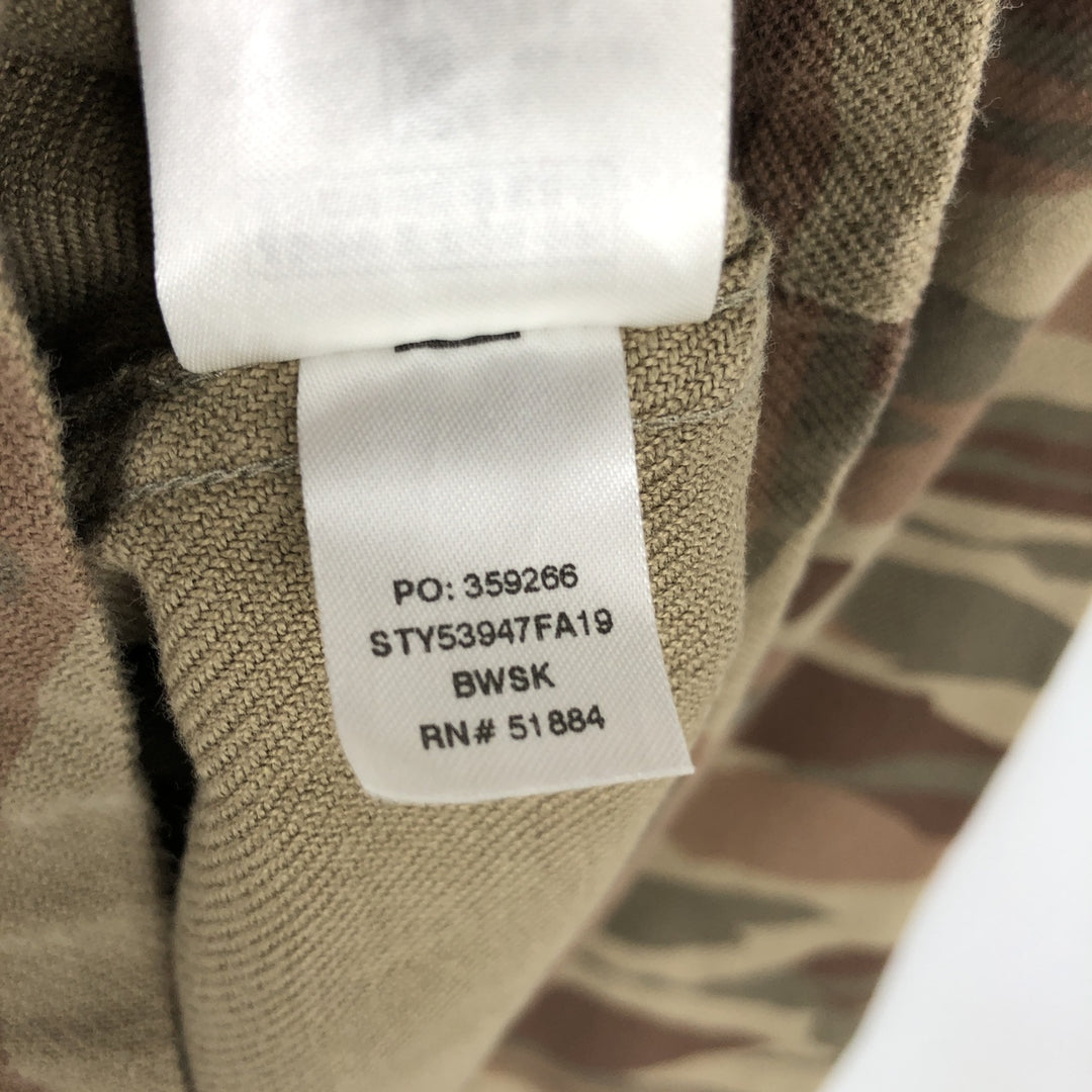 Patagonia ORGANIC COTTON Camouflage Pattern Long-Sleeve Light Flannel Shirt (Men's Size M) cotton Khaki type Vintage Second Hand