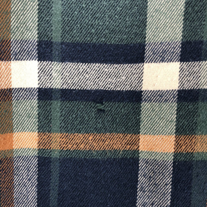 Carhartt Relaxed Fit Long-Sleeve Light Flannel Check Shirt, Men's Size M (approx.) cotton navy blue type Vintage Second Hand