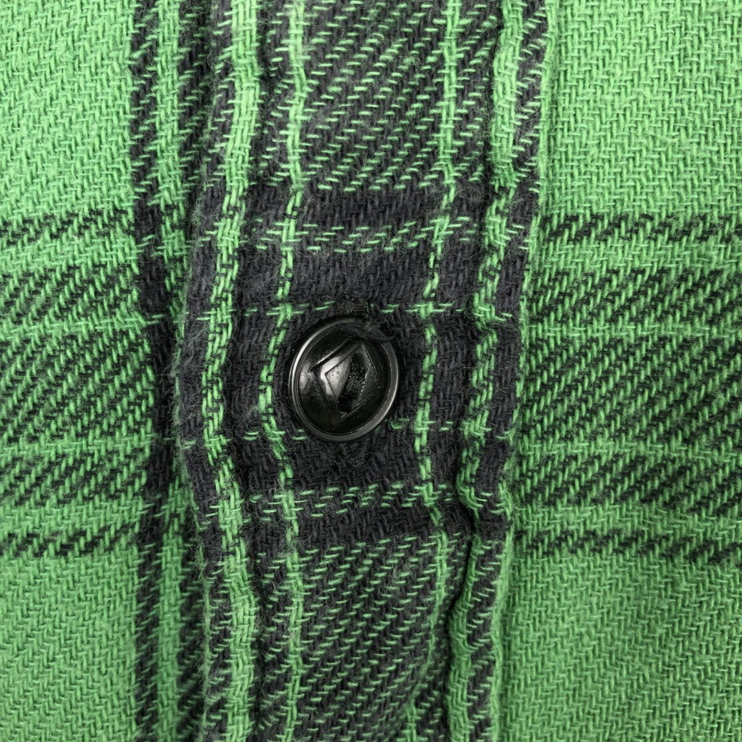 Ralph Lauren POLO RALPH LAUREN long-sleeved flannel check shirt, men's size L cotton green type Vintage Second Hand