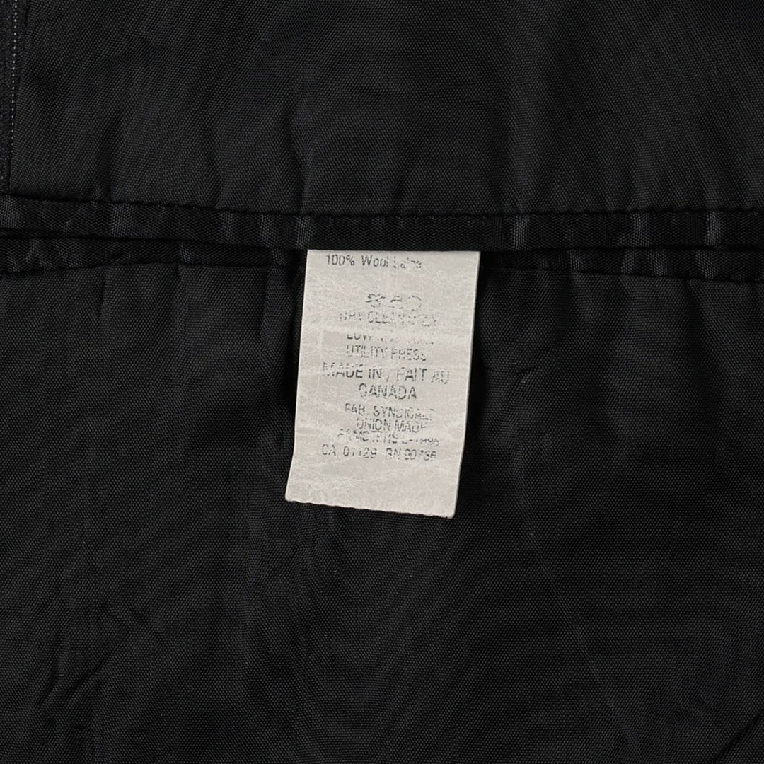 Ralph Lauren LAUREN Stripe Pattern Wool Tailored Jacket, Made in Canada, Men's Size XL (approx.) wool Charcoal Vintage Second Hand