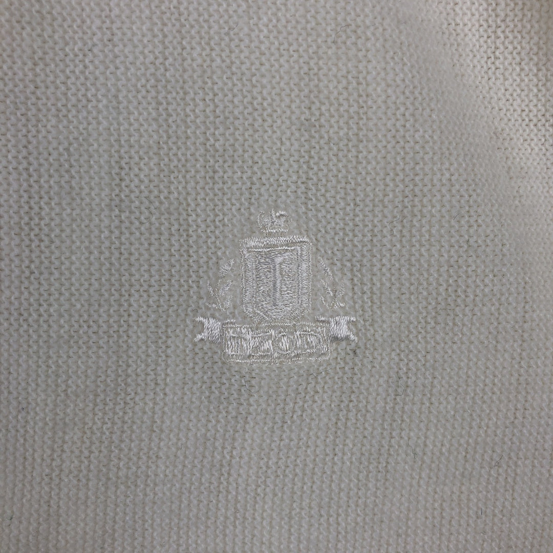 90'S IZOD acrylic knit cardigan, made in the USA, men's size XL, vintage acrylic white type Vintage Second Hand