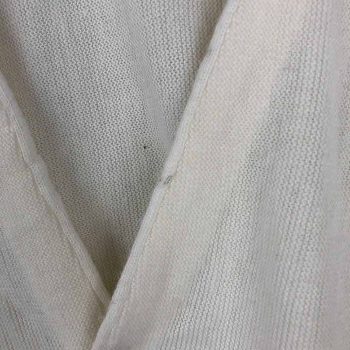 90'S IZOD acrylic knit cardigan, made in the USA, men's size XL, vintage acrylic white type Vintage Second Hand