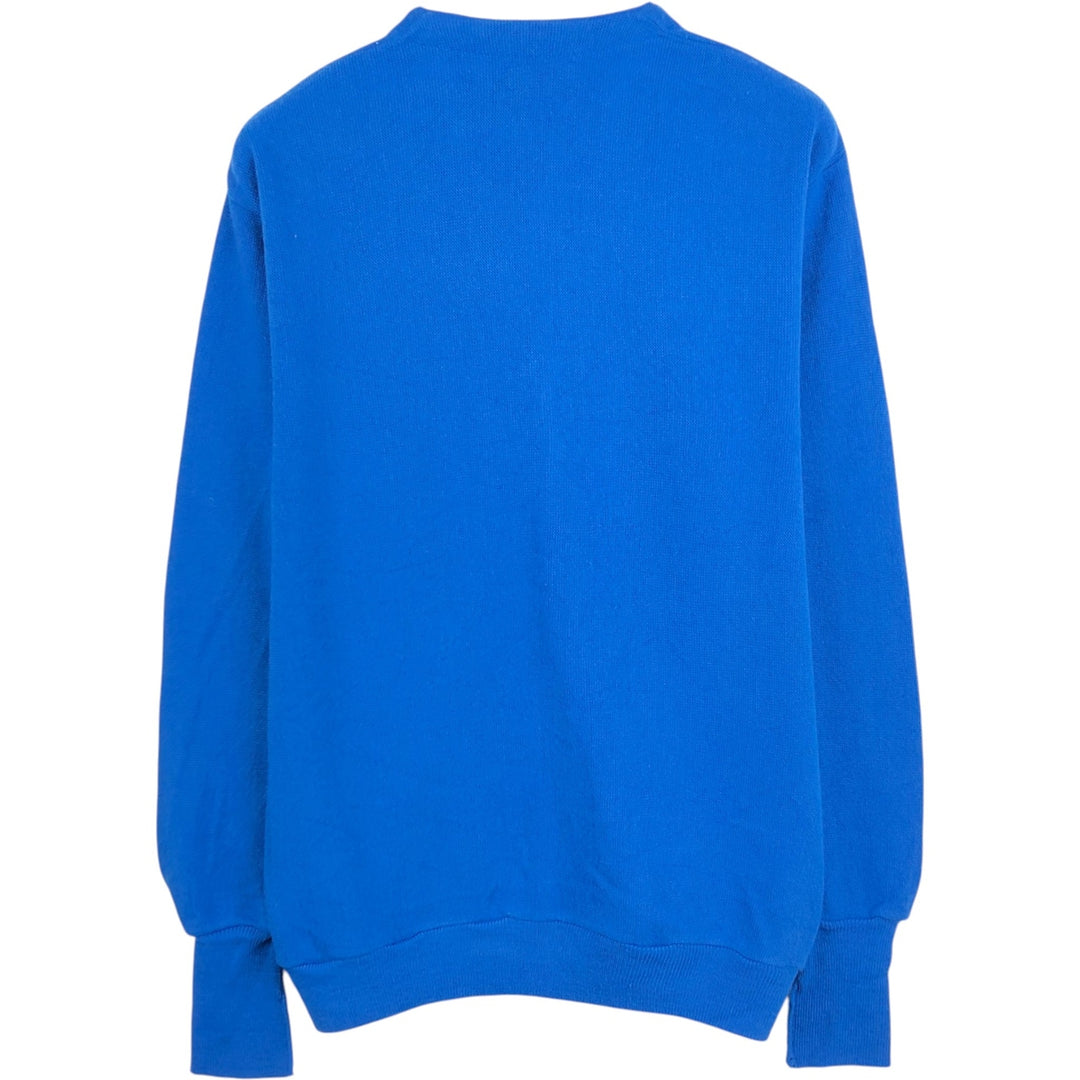 Par Four Acrylic Knit Cardigan, Made in USA, Men's Size L acrylic blue type Vintage Second Hand