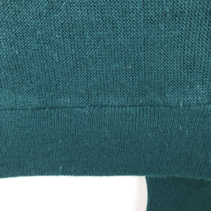 Vintage 90'S IZOD acrylic knit cardigan, men's size L acrylic green type Vintage Second Hand