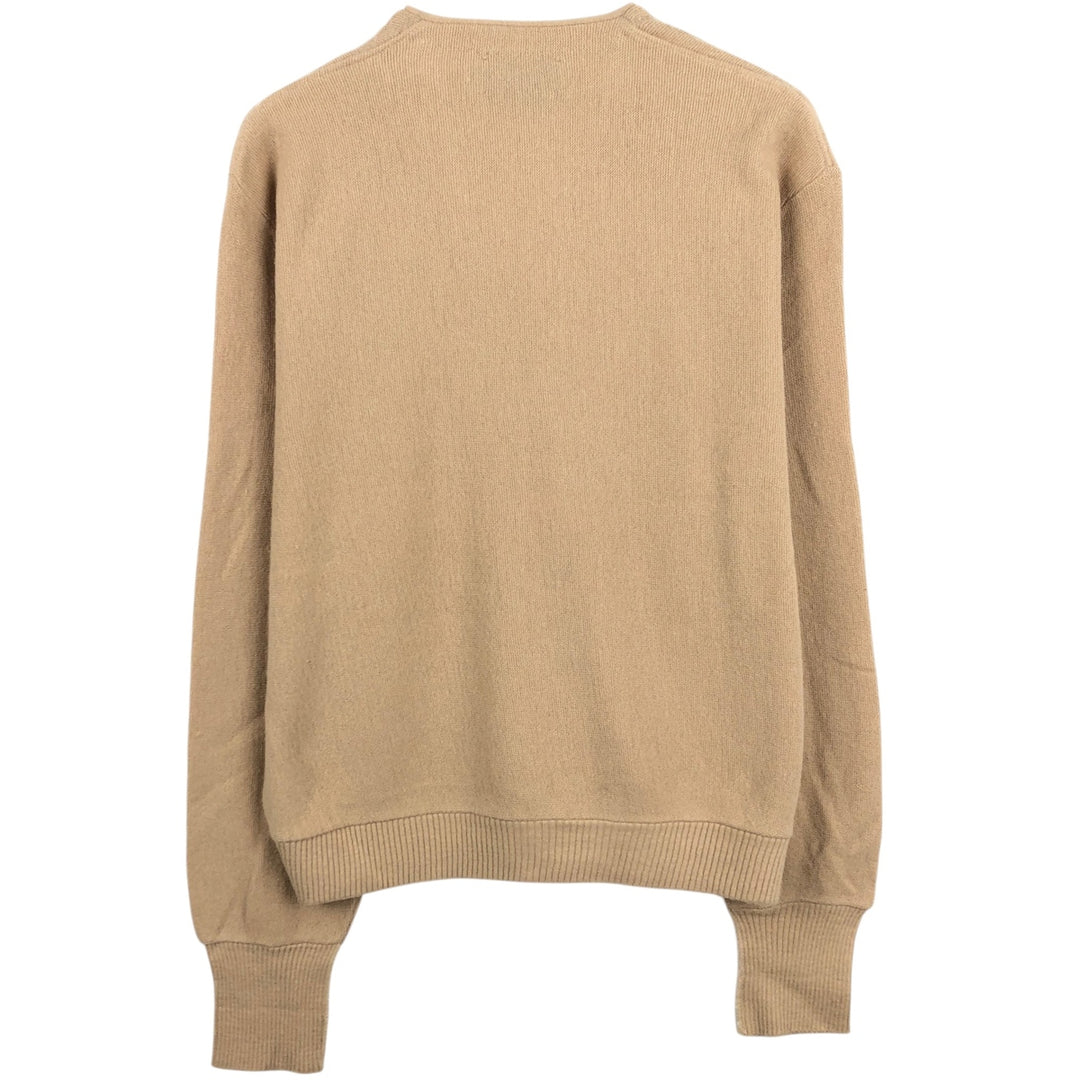 Robert Bruce knit cardigan, made in USA, men's size L equivalent. unclear Beige type Vintage Second Hand
