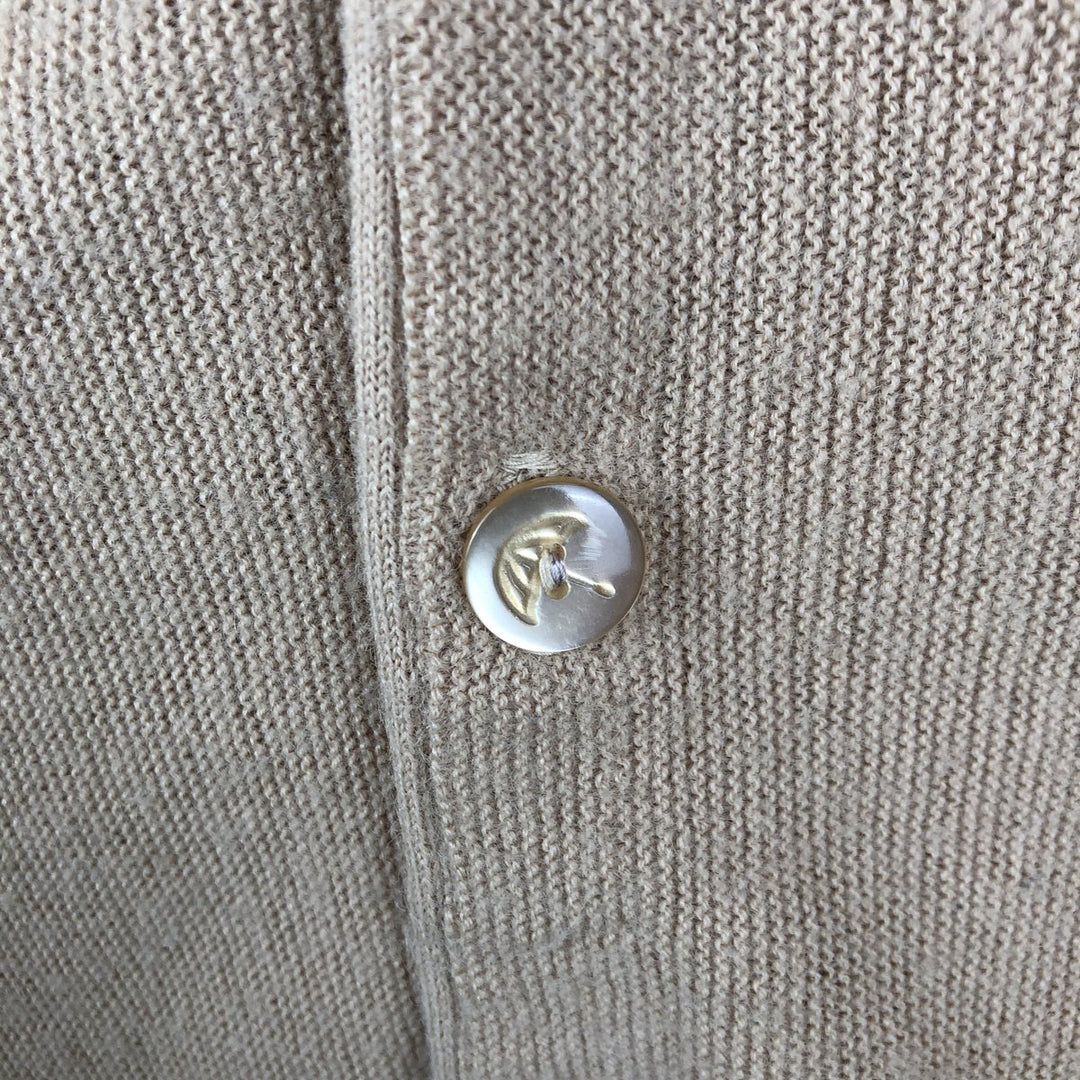 Robert Bruce knit cardigan, made in USA, men's size L equivalent. unclear Beige type Vintage Second Hand