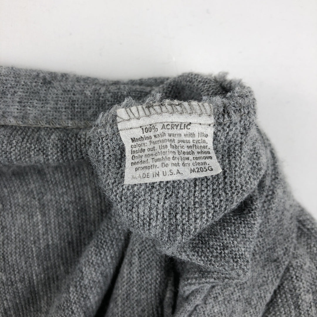 Vintage 1980'S Jantzen acrylic knit cardigan, made in the USA, size L, men's acrylic gray type Vintage Second Hand