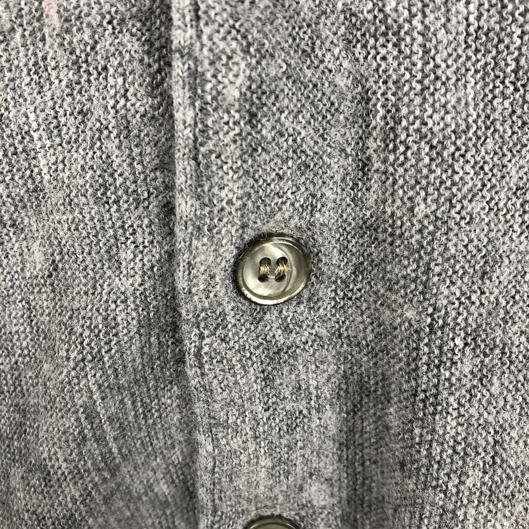Vintage 1980'S Jantzen acrylic knit cardigan, made in the USA, size L, men's acrylic gray type Vintage Second Hand