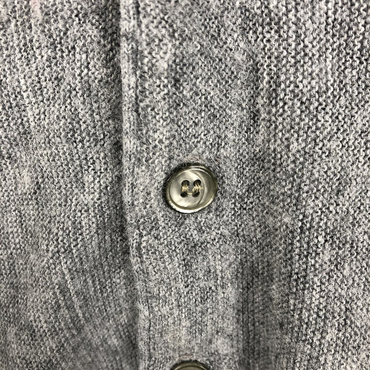 Vintage 1980'S Jantzen acrylic knit cardigan, made in the USA, size L, men's acrylic gray type Vintage Second Hand