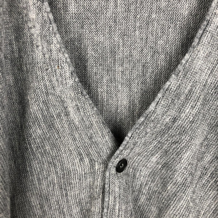 Vintage 1980'S Jantzen acrylic knit cardigan, made in the USA, men's size XL acrylic gray type Vintage Second Hand