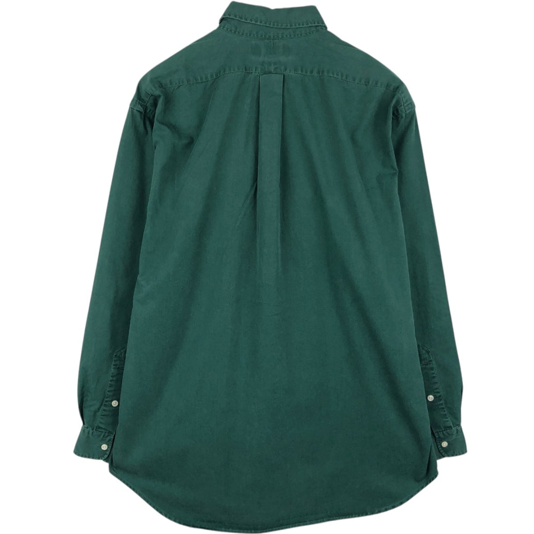 Ralph Lauren BLAKE long sleeve button down shirt, men's size L cotton Green type dark green Vintage Second Hand