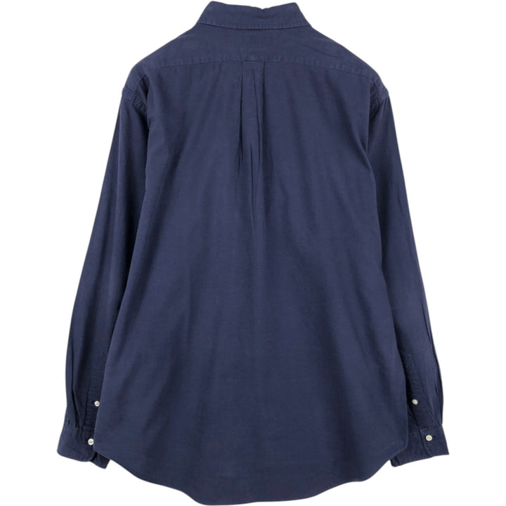 Ralph Lauren long sleeve button down shirt, men's XL size cotton Navy blue Vintage Second Hand