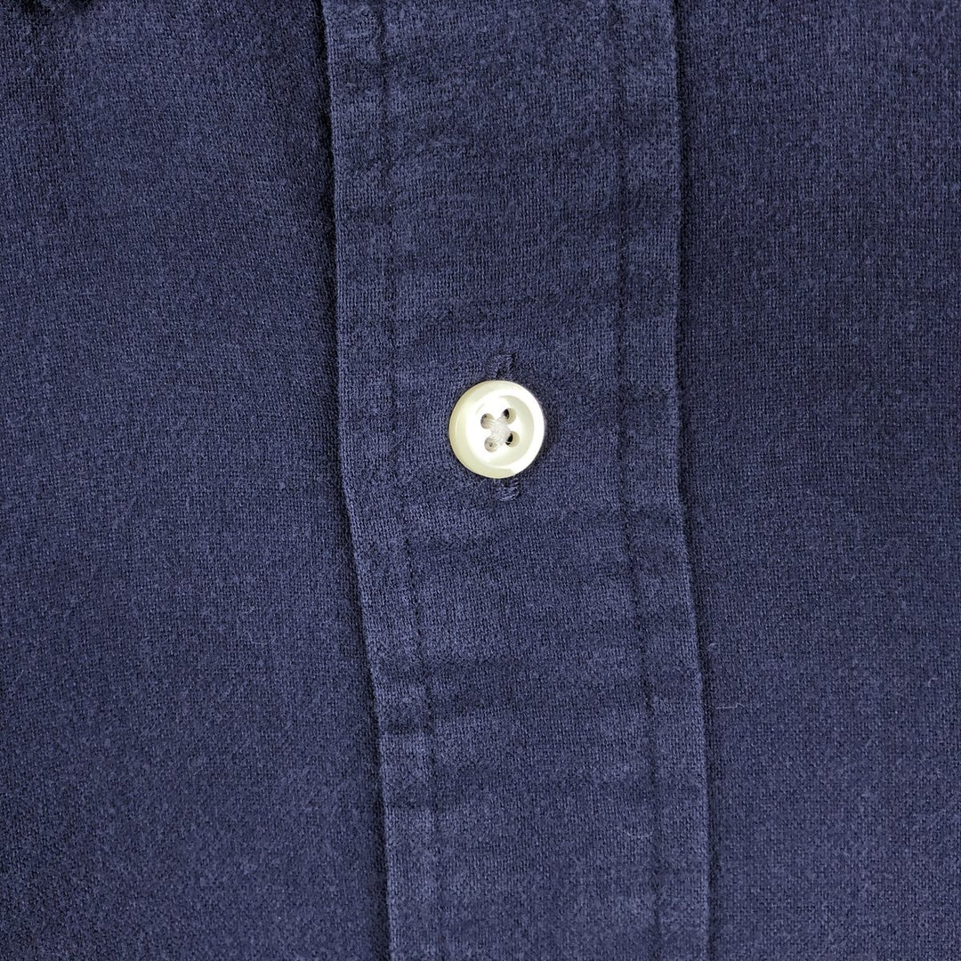 Ralph Lauren long sleeve button down shirt, men's XL size cotton Navy blue Vintage Second Hand