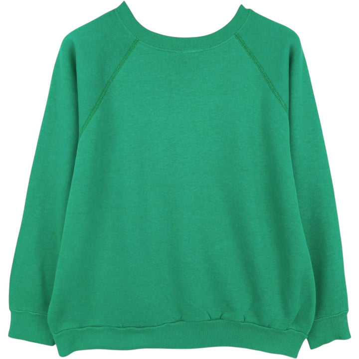Printed sweatshirt, women's size L (approx.) unclear green type Vintage Second Hand