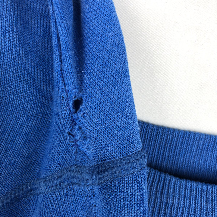 Vintage 1980'S Hanes blue tag print sweatshirt, made in the USA, size M, men's cotton blue type Vintage Second Hand