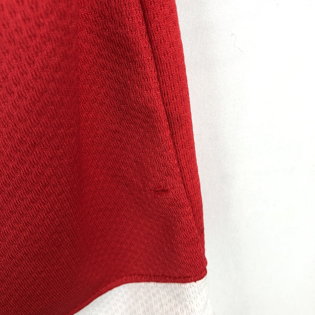 90'S Starter Detroit Red Wings V-neck Game Shirt Hockey Shirt Men's Size M (Equivalent) Vintage polyester red type Vintage Second Hand