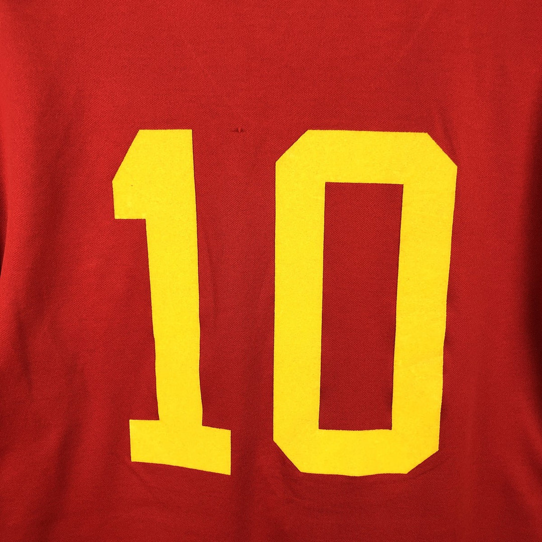 Adidas Spain National Team V-Neck Collared Soccer Jersey Game Shirt, Men's Size S cotton red type Vintage Second Hand
