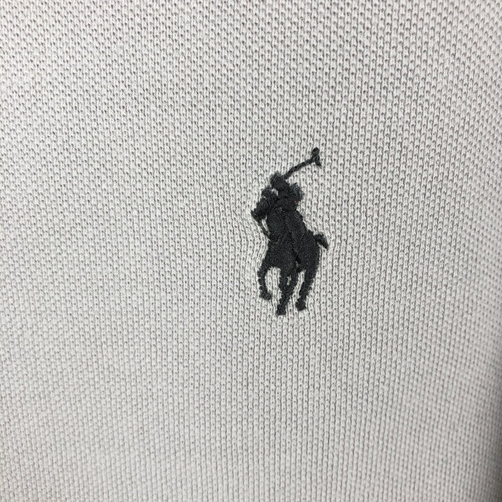 Ralph Lauren POLO RALPH LAUREN SLIM FIT Short-Sleeve Polo Shirt, Women's Size S (approx.) cotton gray type Vintage Second Hand