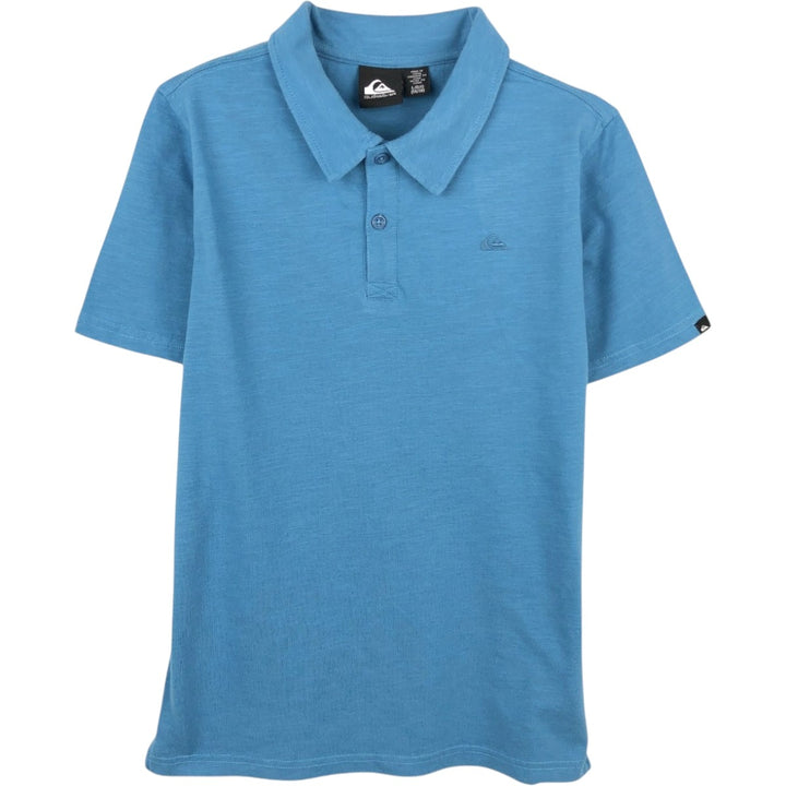 QUICKSILVER Short-Sleeve Polo Shirt, Women's Size M (approx.) cotton blue type Vintage Second Hand
