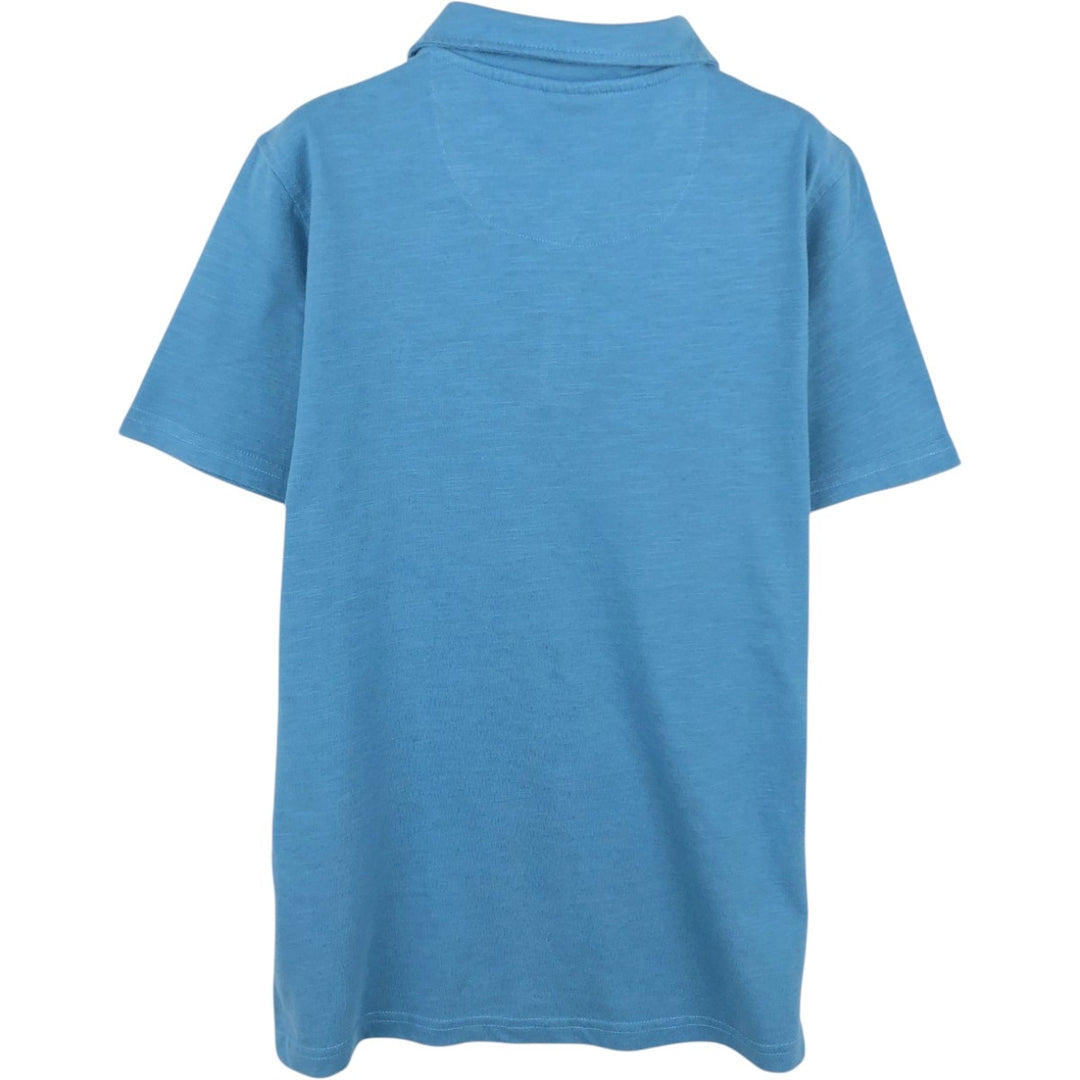 QUICKSILVER Short-Sleeve Polo Shirt, Women's Size M (approx.) cotton blue type Vintage Second Hand