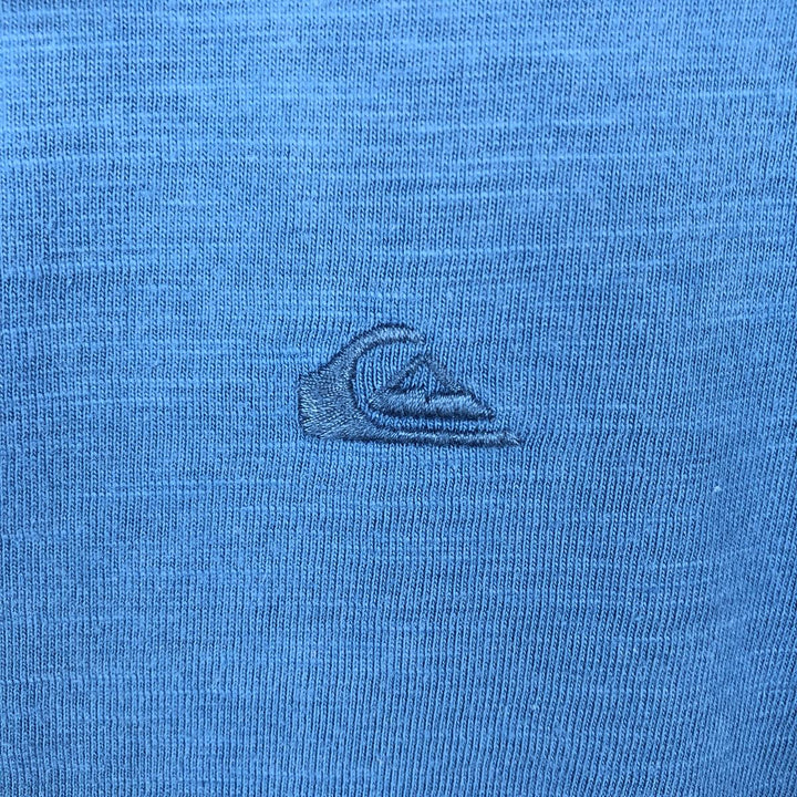 QUICKSILVER Short-Sleeve Polo Shirt, Women's Size M (approx.) cotton blue type Vintage Second Hand