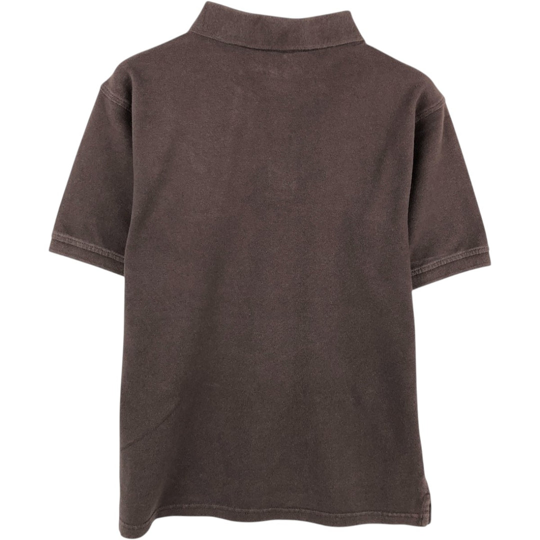 Nautica short-sleeved polo shirt, women's size M (equivalent to size M). cotton dark chocolate Vintage Second Hand