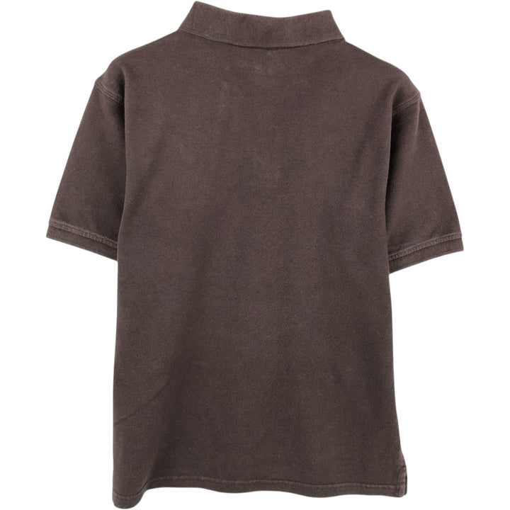 Nautica short-sleeved polo shirt, women's size M (equivalent to size M). cotton dark chocolate Vintage Second Hand