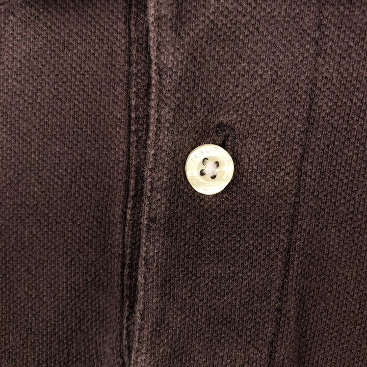 Nautica short-sleeved polo shirt, women's size M (equivalent to size M). cotton dark chocolate Vintage Second Hand