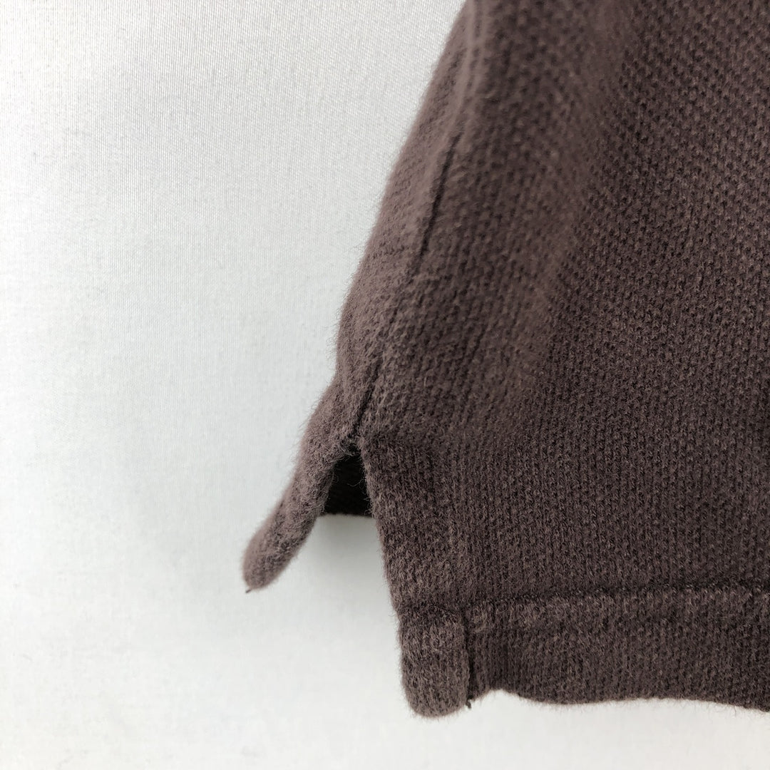 Nautica short-sleeved polo shirt, women's size M (equivalent to size M). cotton dark chocolate Vintage Second Hand