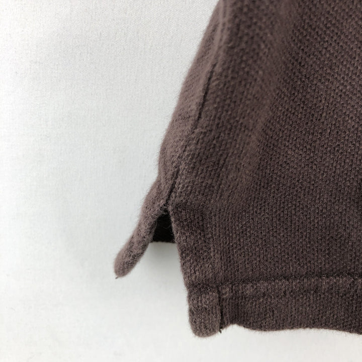 Nautica short-sleeved polo shirt, women's size M (equivalent to size M). cotton dark chocolate Vintage Second Hand