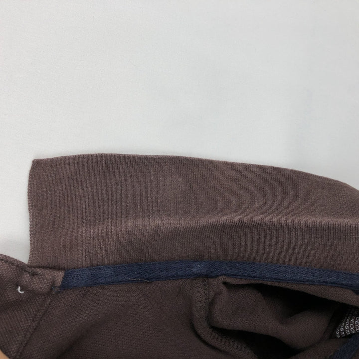 Nautica short-sleeved polo shirt, women's size M (equivalent to size M). cotton dark chocolate Vintage Second Hand