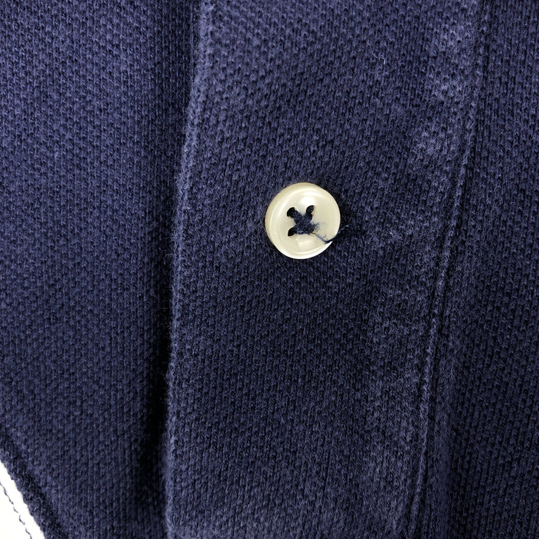 Ralph Lauren POLO by Ralph Lauren Short-Sleeve Polo Shirt, Women's Size S (approx.) cotton navy blue type Vintage Second Hand