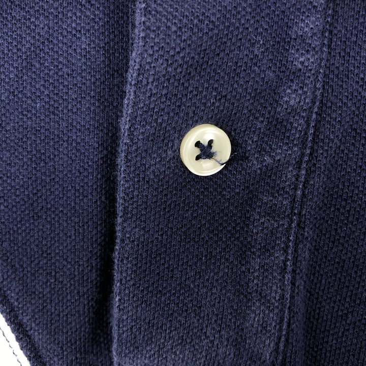 Ralph Lauren POLO by Ralph Lauren Short-Sleeve Polo Shirt, Women's Size S (approx.) cotton navy blue type Vintage Second Hand