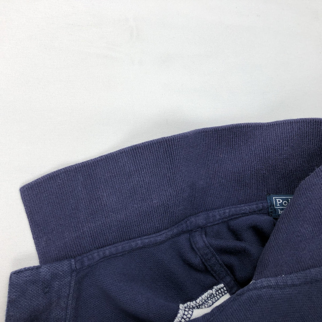 Ralph Lauren POLO by Ralph Lauren Short-Sleeve Polo Shirt, Women's Size S (approx.) cotton navy blue type Vintage Second Hand