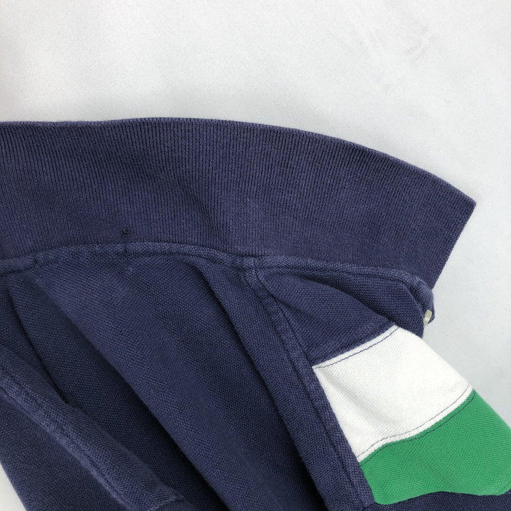 Ralph Lauren POLO by Ralph Lauren Short-Sleeve Polo Shirt, Women's Size S (approx.) cotton navy blue type Vintage Second Hand
