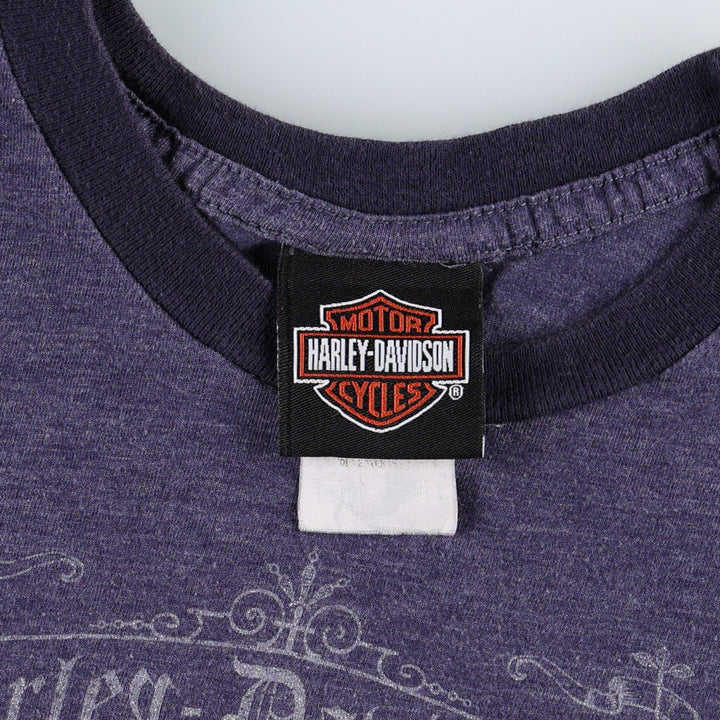 2000'S Harley-Davidson Motorcycle T-shirt, Women's Size XS (approx.) unclear blue type Vintage Second Hand