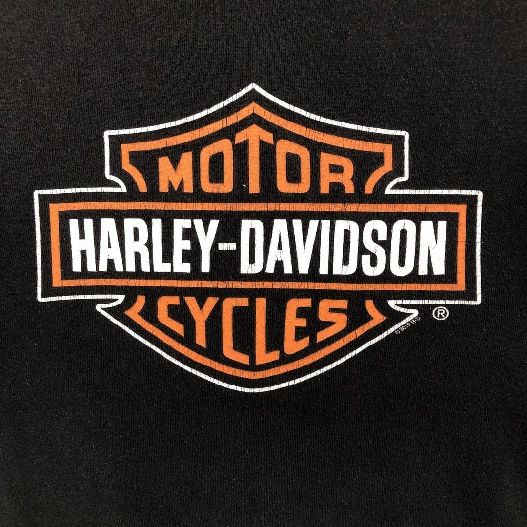 Harley-Davidson Motorcycle Bike T-shirt for women, size M cotton black type Vintage Second Hand