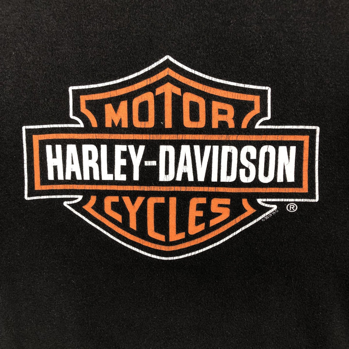 Harley-Davidson Motorcycle Bike T-shirt for women, size M cotton black type Vintage Second Hand
